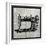 Vintage Sewing Machine-Piper Ballantyne-Framed Art Print