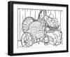 Vintage Shot Line Art-Oxana Zaika-Framed Giclee Print