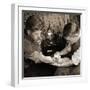 Vintage Shot of a Man Being Tattooed-null-Framed Photographic Print