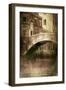 Vintage Shot of Venetian Canal, Venice, Italy-null-Framed Photographic Print