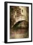 Vintage Shot of Venetian Canal, Venice, Italy-null-Framed Photographic Print