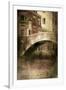 Vintage Shot of Venetian Canal, Venice, Italy-null-Framed Photographic Print