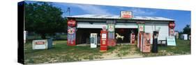 Vintage Signs on Garage, Texas, USA-null-Stretched Canvas