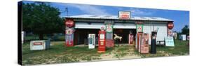 Vintage Signs on Garage, Texas, USA-null-Stretched Canvas