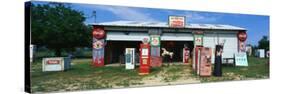 Vintage Signs on Garage, Texas, USA-null-Stretched Canvas