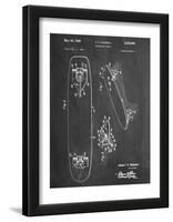 Vintage Skateboard Patent-null-Framed Art Print