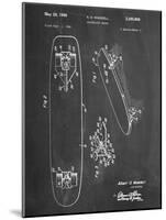 Vintage Skateboard Patent-null-Mounted Art Print