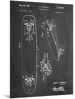 Vintage Skateboard Patent-null-Mounted Art Print