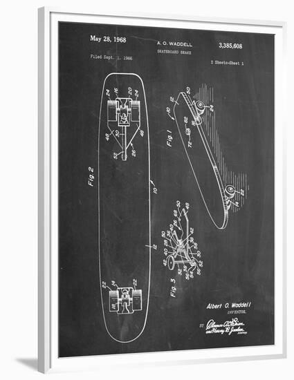 Vintage Skateboard Patent-null-Framed Premium Giclee Print