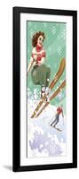 Vintage Skiers-Larry Hunter-Framed Giclee Print