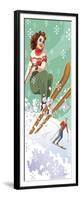 Vintage Skiers-Larry Hunter-Framed Giclee Print