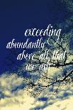 Exceeding Abundantly Above All That We Ask-Vintage Skies-Giclee Print