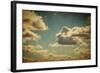 Vintage Sky With Clouds-pashabo-Framed Art Print