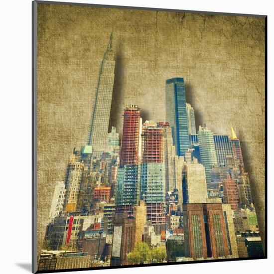 Vintage Skyline-R^ Bagozzi-Mounted Art Print