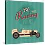 Vintage Sport Racing Cars-vector pro-Stretched Canvas