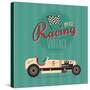 Vintage Sport Racing Cars-vector pro-Stretched Canvas