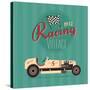 Vintage Sport Racing Cars-vector pro-Stretched Canvas