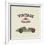 Vintage Sport Racing Cars-vector pro-Framed Art Print