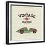 Vintage Sport Racing Cars-vector pro-Framed Premium Giclee Print