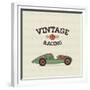 Vintage Sport Racing Cars-vector pro-Framed Premium Giclee Print