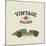 Vintage Sport Racing Cars-vector pro-Mounted Art Print