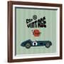 Vintage Sport Racing Cars-vector pro-Framed Art Print