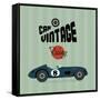 Vintage Sport Racing Cars-vector pro-Framed Stretched Canvas