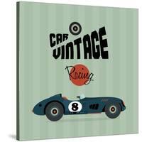Vintage Sport Racing Cars-vector pro-Stretched Canvas
