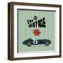 Vintage Sport Racing Cars-vector pro-Framed Art Print