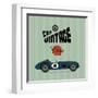 Vintage Sport Racing Cars-vector pro-Framed Art Print