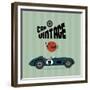 Vintage Sport Racing Cars-vector pro-Framed Premium Giclee Print