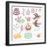 Vintage Spring Collection-smilewithjul-Framed Art Print