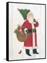 Vintage St Nick III no Words on White Wood-Anne Tavoletti-Framed Stretched Canvas