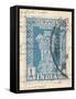Vintage Stamp I-null-Framed Stretched Canvas