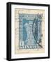 Vintage Stamp I-null-Framed Art Print