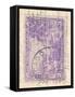 Vintage Stamp IV-null-Framed Stretched Canvas