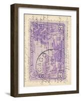 Vintage Stamp IV-null-Framed Art Print
