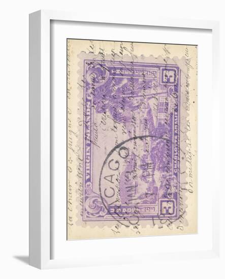 Vintage Stamp IV-null-Framed Art Print