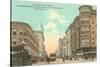 Vintage Street Scene, San Diego, California-null-Stretched Canvas