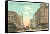 Vintage Street Scene, San Diego, California-null-Framed Stretched Canvas