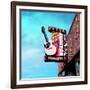 Vintage Street Sign in America with Guitar-Salvatore Elia-Framed Photographic Print