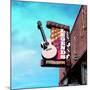 Vintage Street Sign in America with Guitar-Salvatore Elia-Mounted Photographic Print