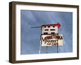 Vintage Street Sign in America-Salvatore Elia-Framed Photographic Print