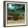 Vintage Street Signage in America for Electrical Shop-Salvatore Elia-Framed Photographic Print