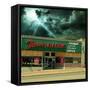 Vintage Street Signage in America for Electrical Shop-Salvatore Elia-Framed Stretched Canvas