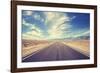 Vintage Style Country Highway in Usa, Travel Adventure Concept.-MBPROJEKT_Maciej_Bledowski-Framed Photographic Print