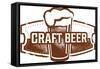 Vintage Style Craft Beer Sign-daveh900-Framed Stretched Canvas