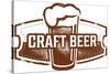 Vintage Style Craft Beer Sign-daveh900-Stretched Canvas