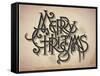 Vintage Style Detailed Christmas Card-traffico-Framed Stretched Canvas