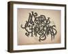 Vintage Style Detailed Christmas Card-traffico-Framed Art Print